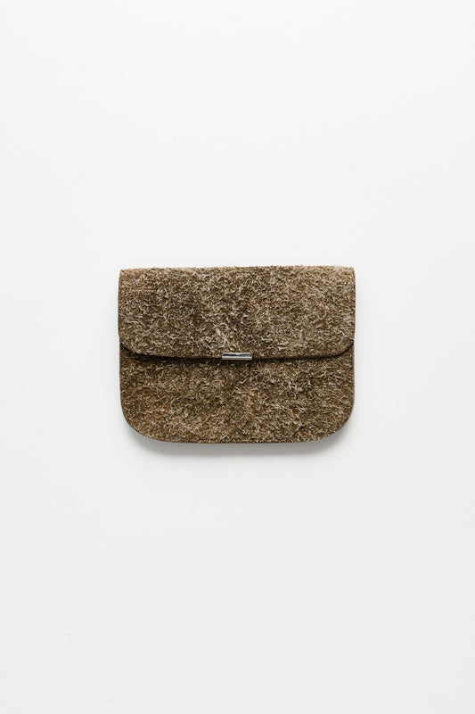 Lemaire Soft Tab Wallet Velvet Moss