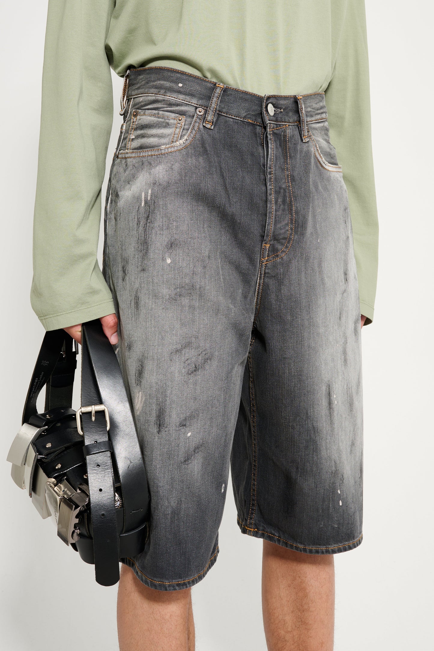 Acne Studios Trafalgar Denim Shorts Black