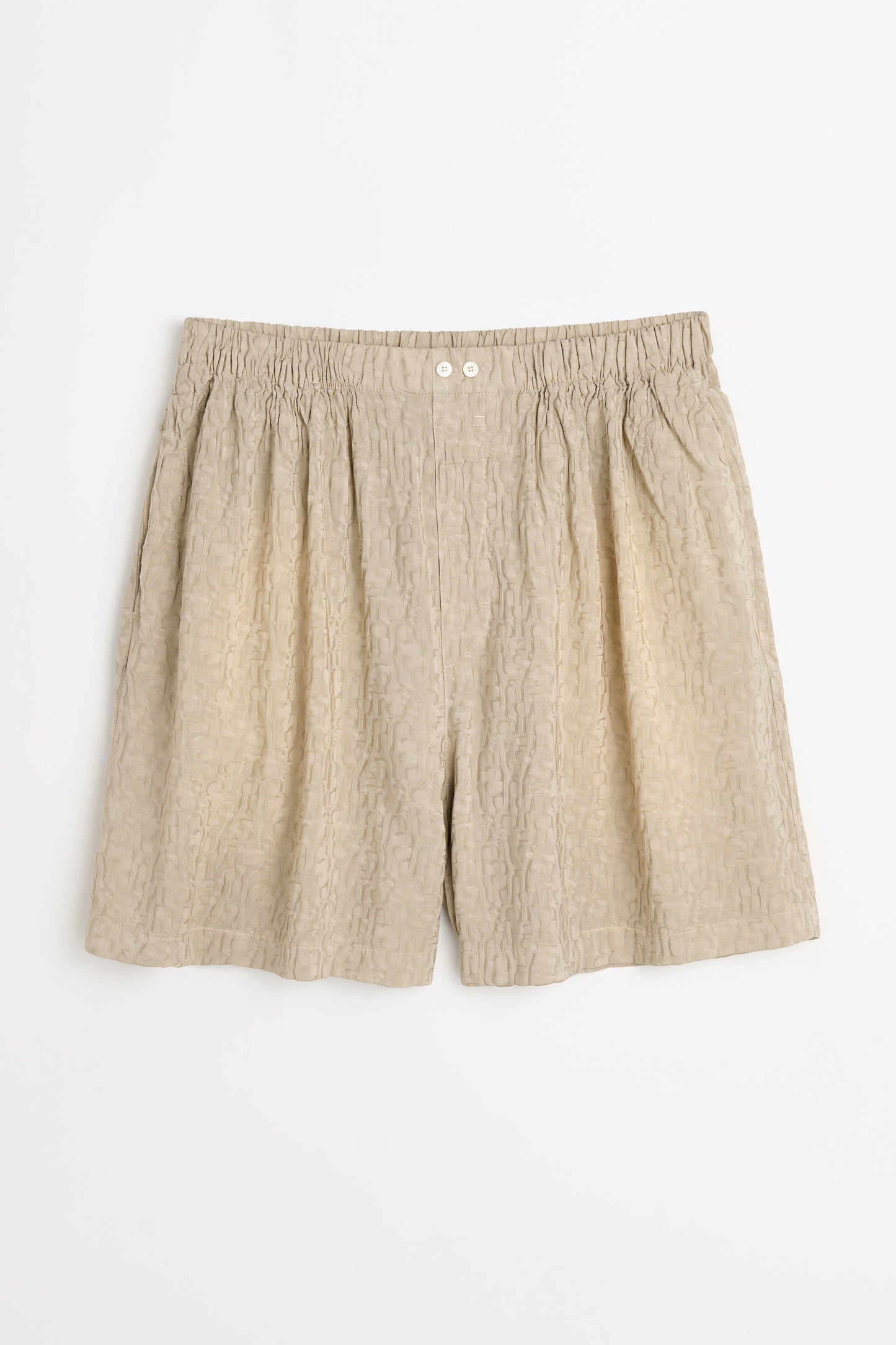 Acne Studios Monogram Shorts Warm Grey
