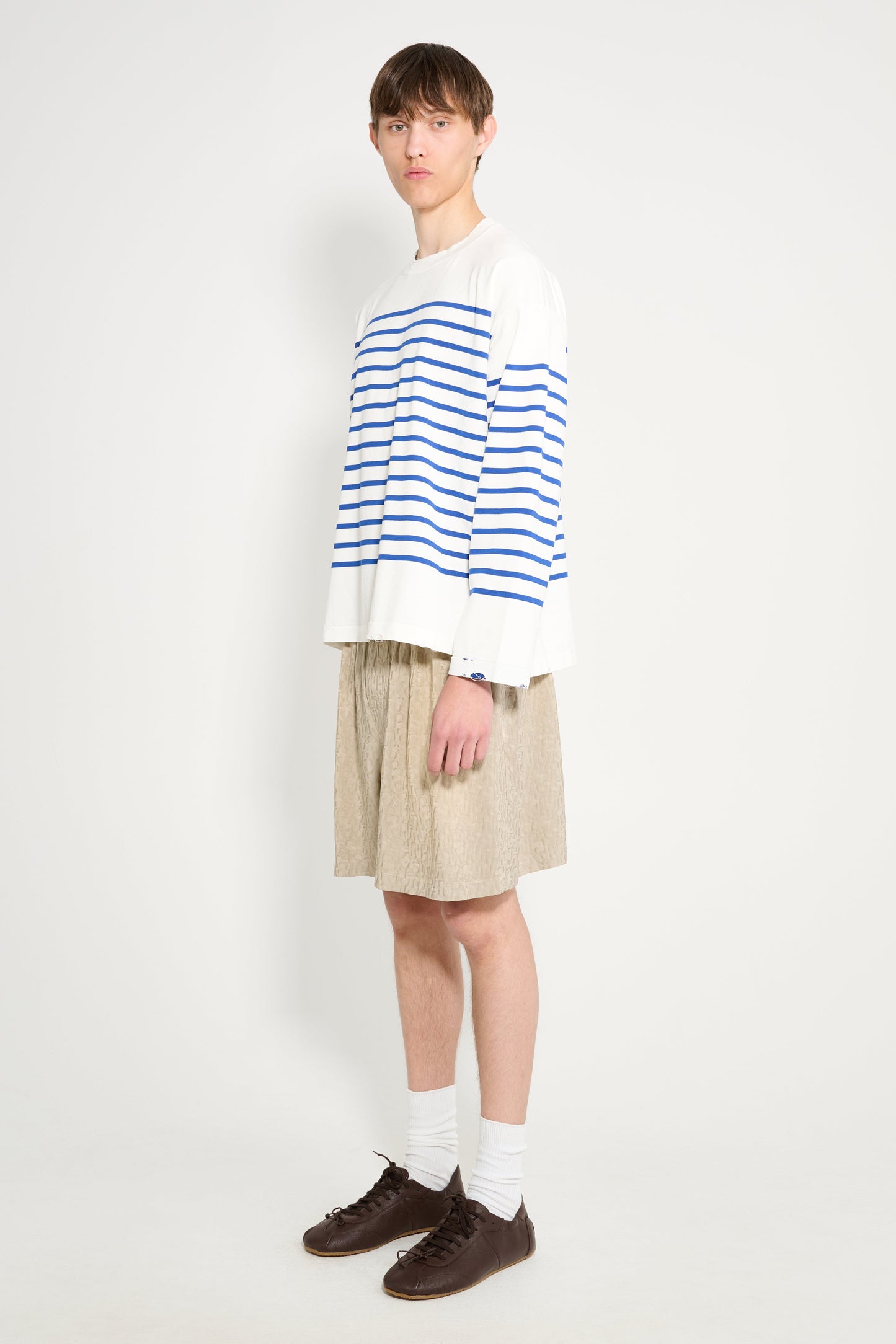 Acne Studios Monogram Shorts Warm Grey