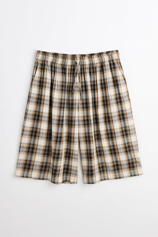 Acne Studios Check Shorts Beige / Black