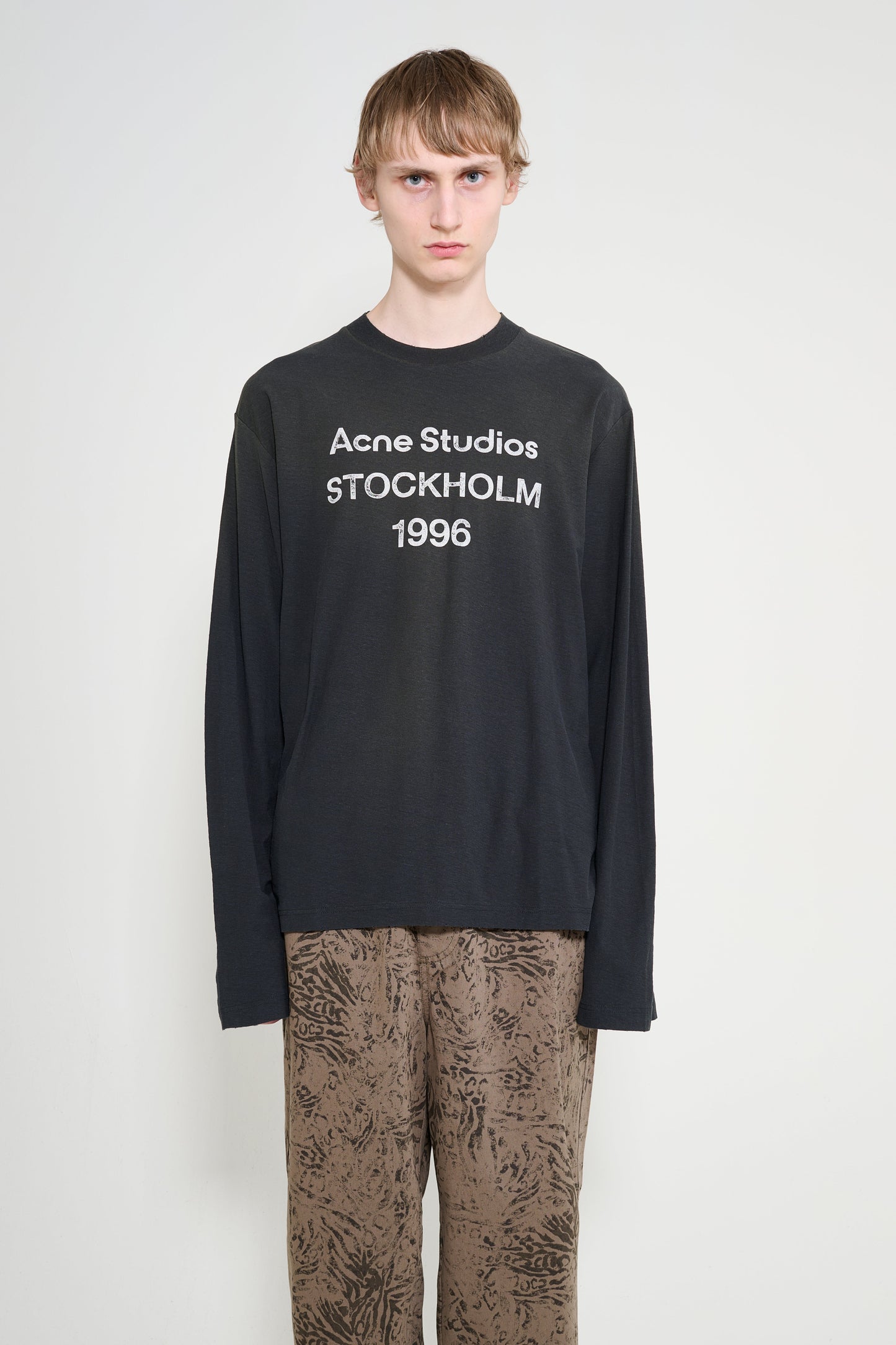 Acne Studios 1996 Long Sleeve T-shirt Faded Black