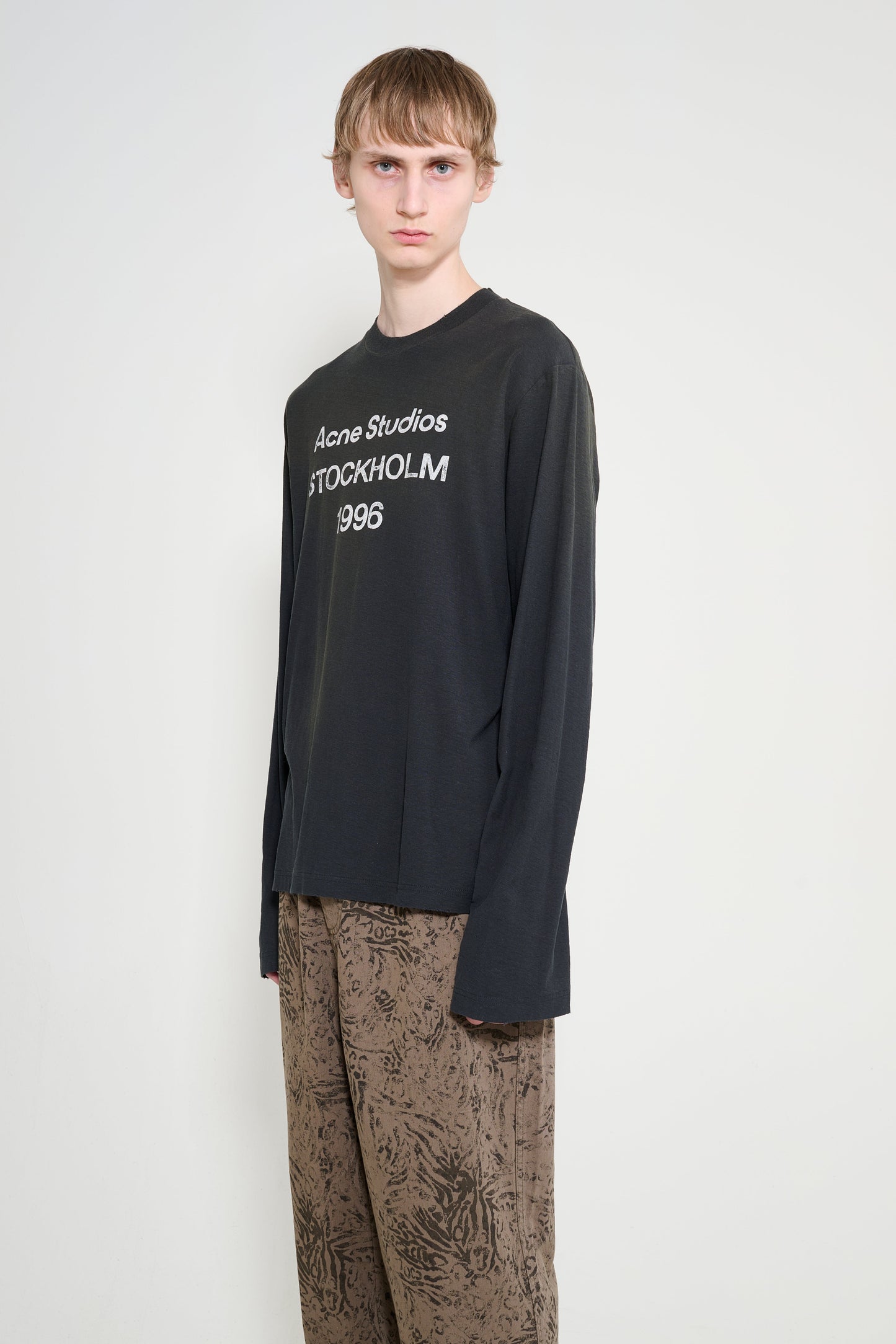 Acne Studios 1996 Long Sleeve T-shirt Faded Black