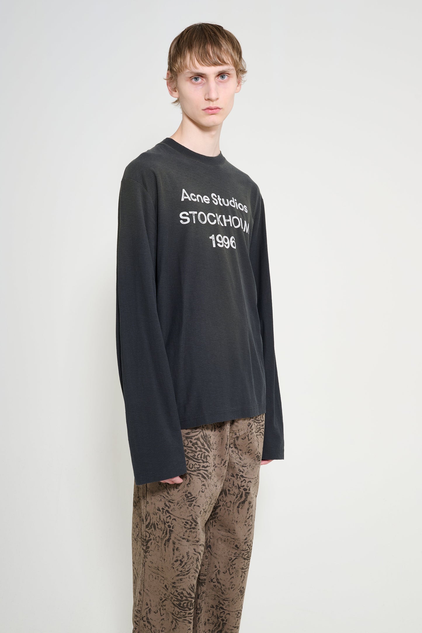 Acne Studios 1996 Long Sleeve T-shirt Faded Black