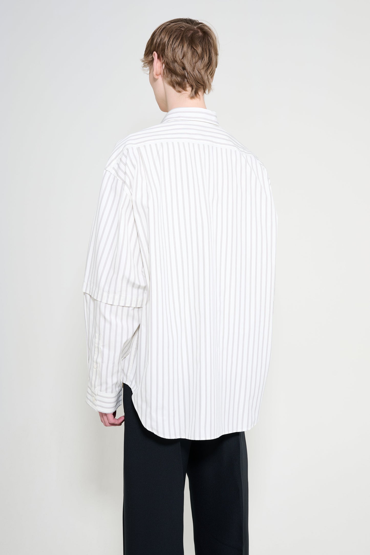 Acne Studios Double Sleeve Shirt Off White / Grey