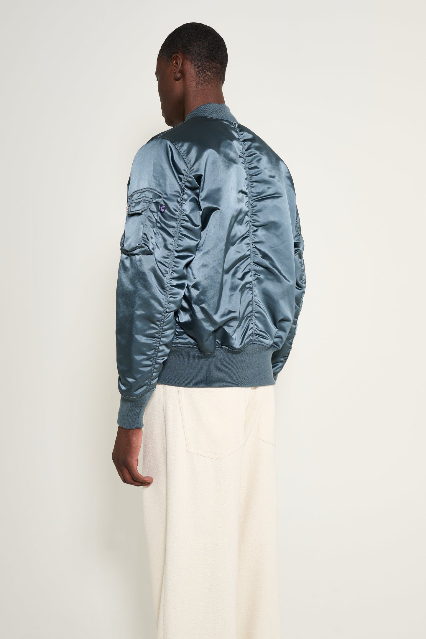 Alpha Industries MA-1 Base Flight Jacket Denim Blue