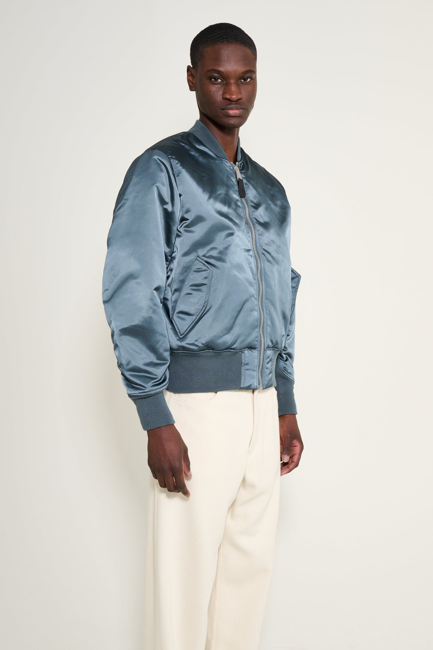 Alpha Industries MA-1 Base Flight Jacket Denim Blue