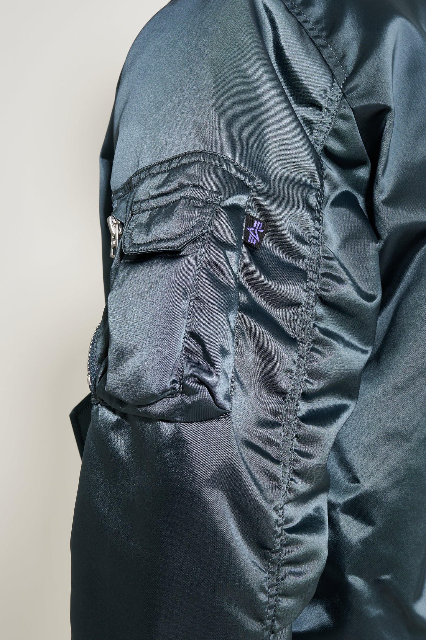 Alpha Industries MA-1 Base Flight Jacket Denim Blue