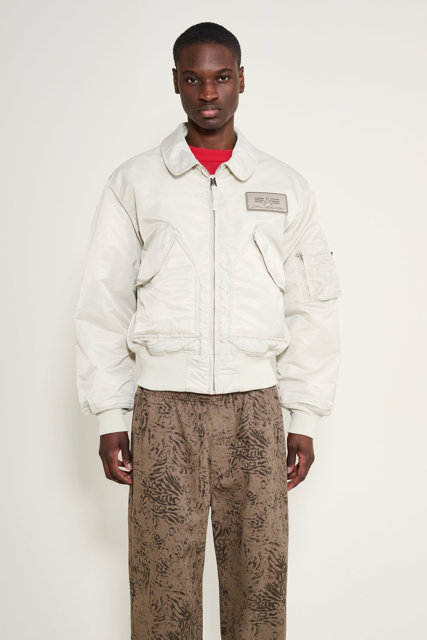 Alpha Industries CWU-45 Heritage Bomber Jacket Stone
