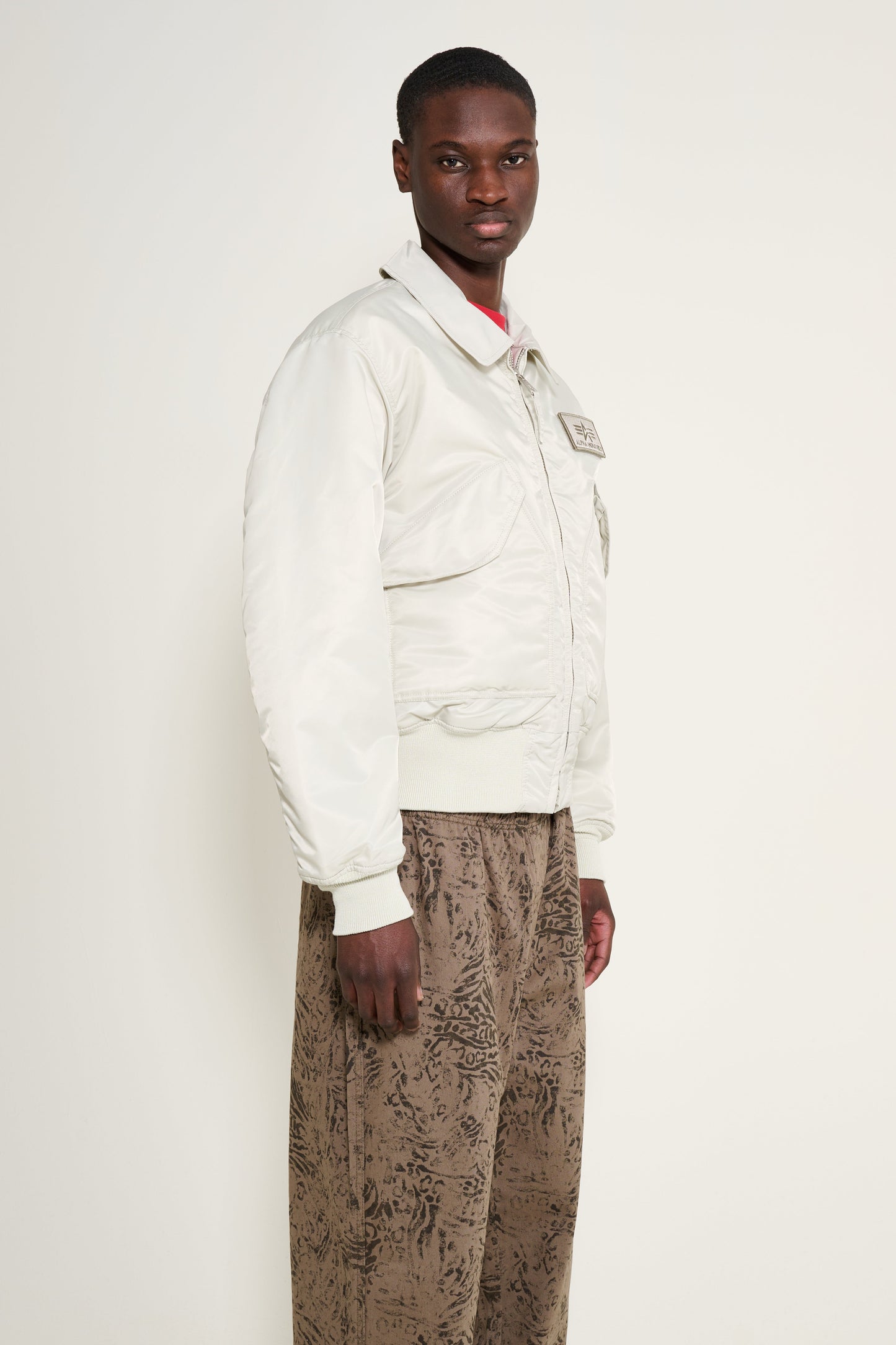 Alpha Industries CWU-45 Heritage Bomber Jacket Stone