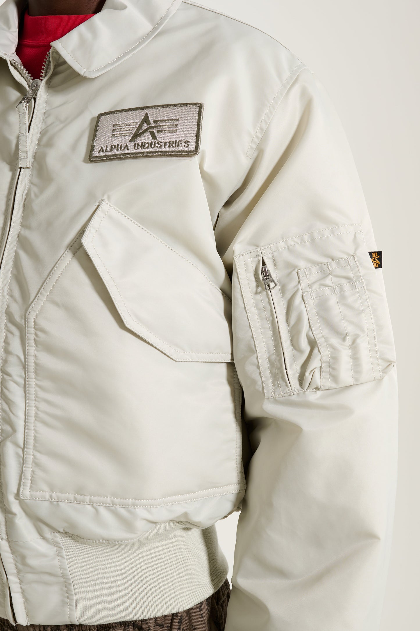 Alpha Industries CWU-45 Heritage Bomber Jacket Stone