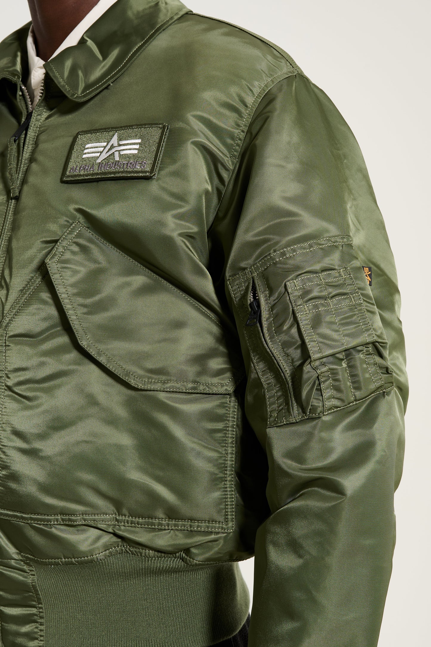 Alpha Industries CWU-45 Heritage Bomber Jacket Sage Green