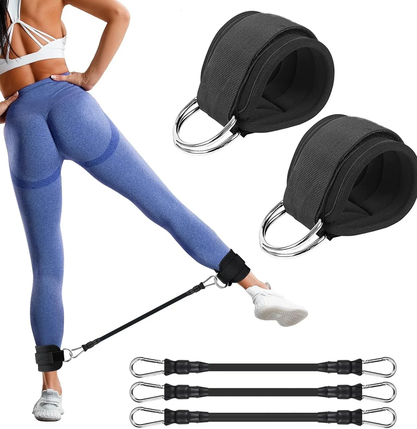 Ankle Resistance Bands Set for Leg and Butt Training