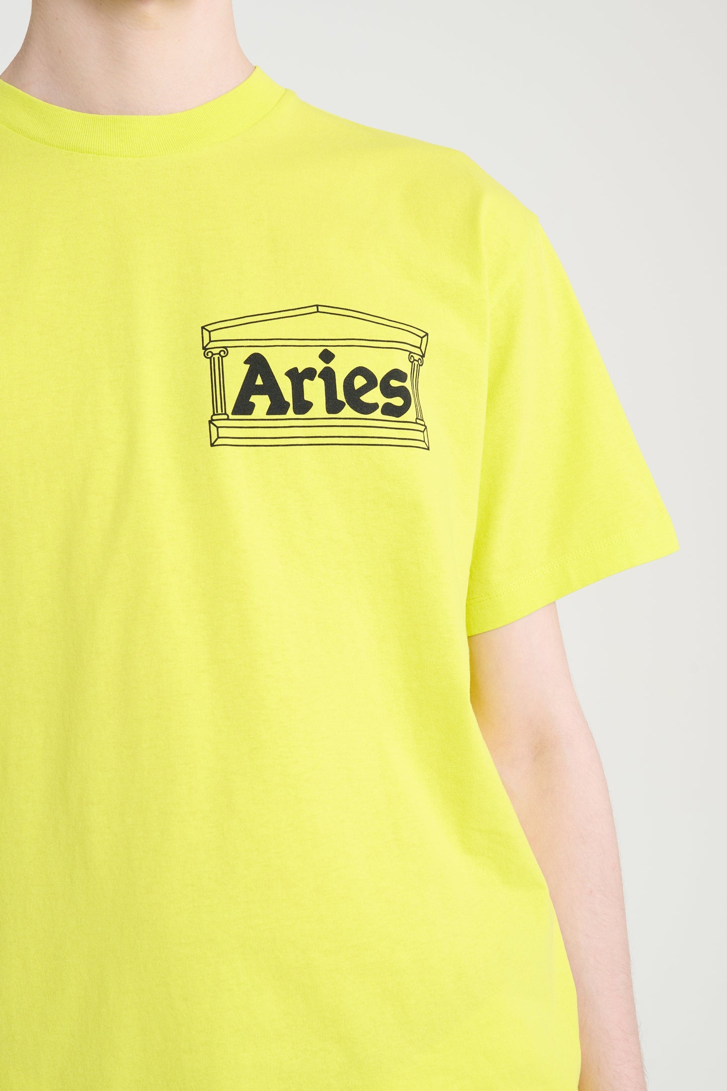 Aries Temple Short Sleeve Tee Sulphur