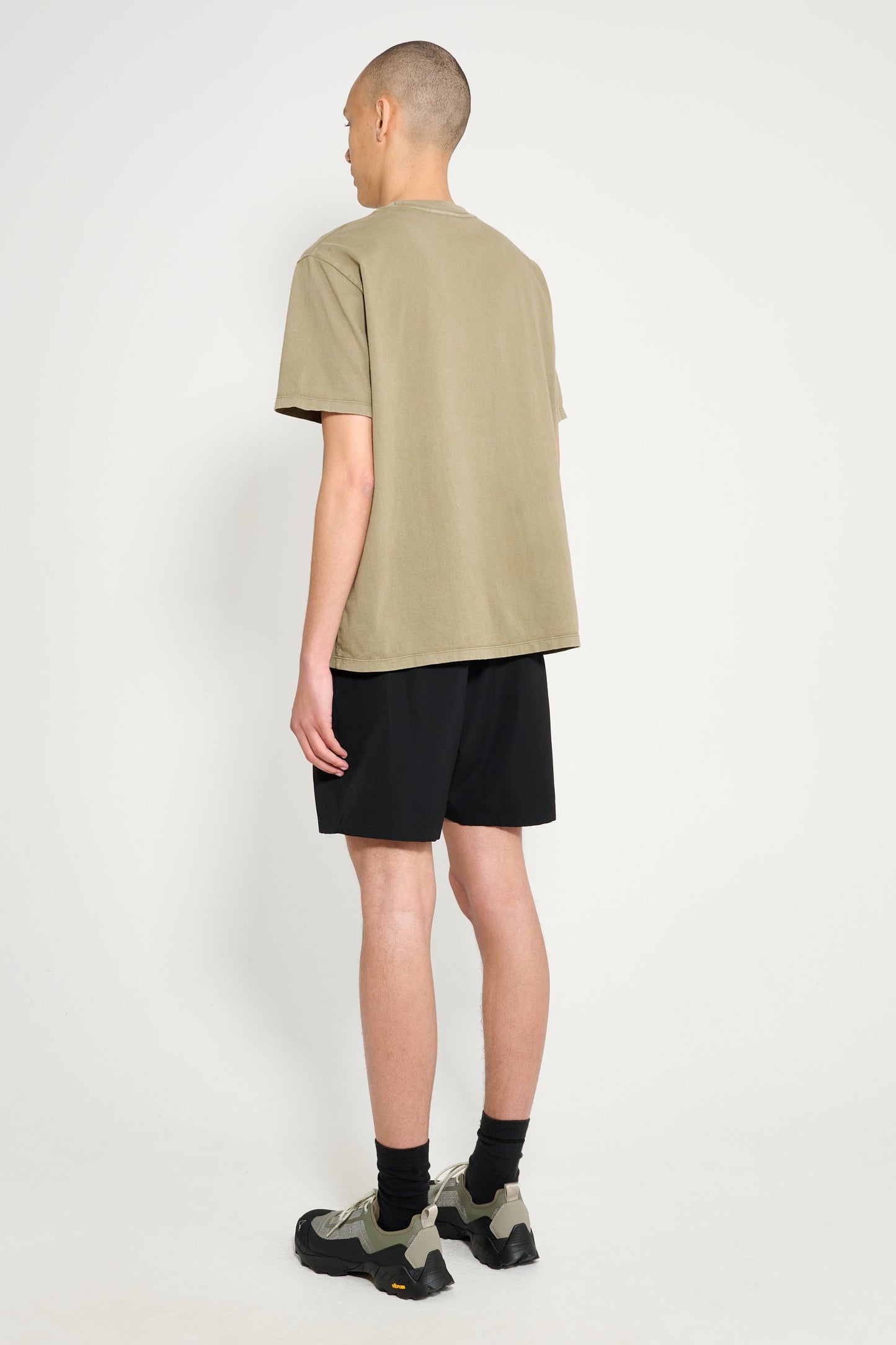 Auralee Wool Max Canvas Shorts Black