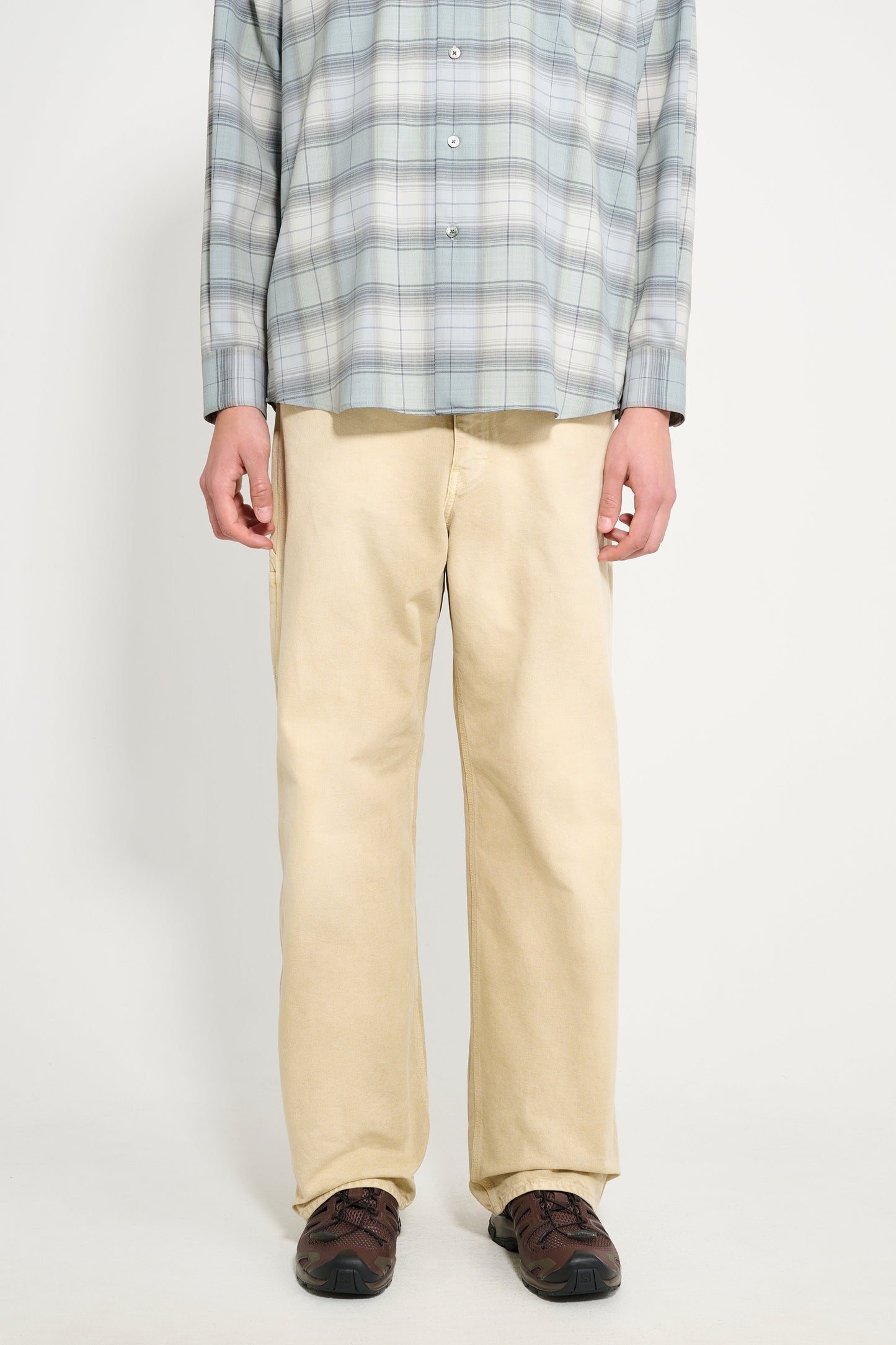 Auralee Organic Cotton Duck Pants Light Beige