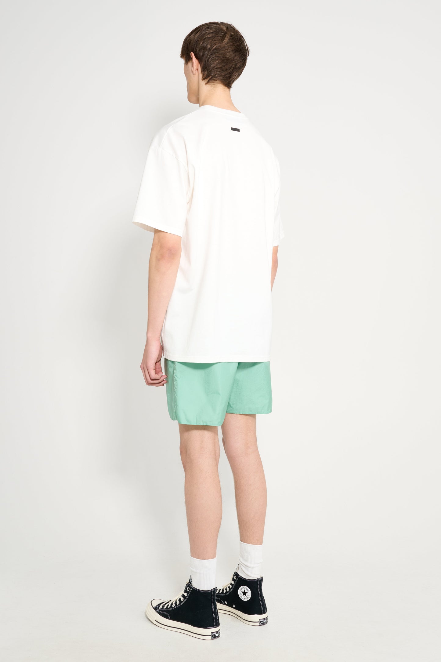 Auralee Light Sheer Nylon Shorts Jade Green