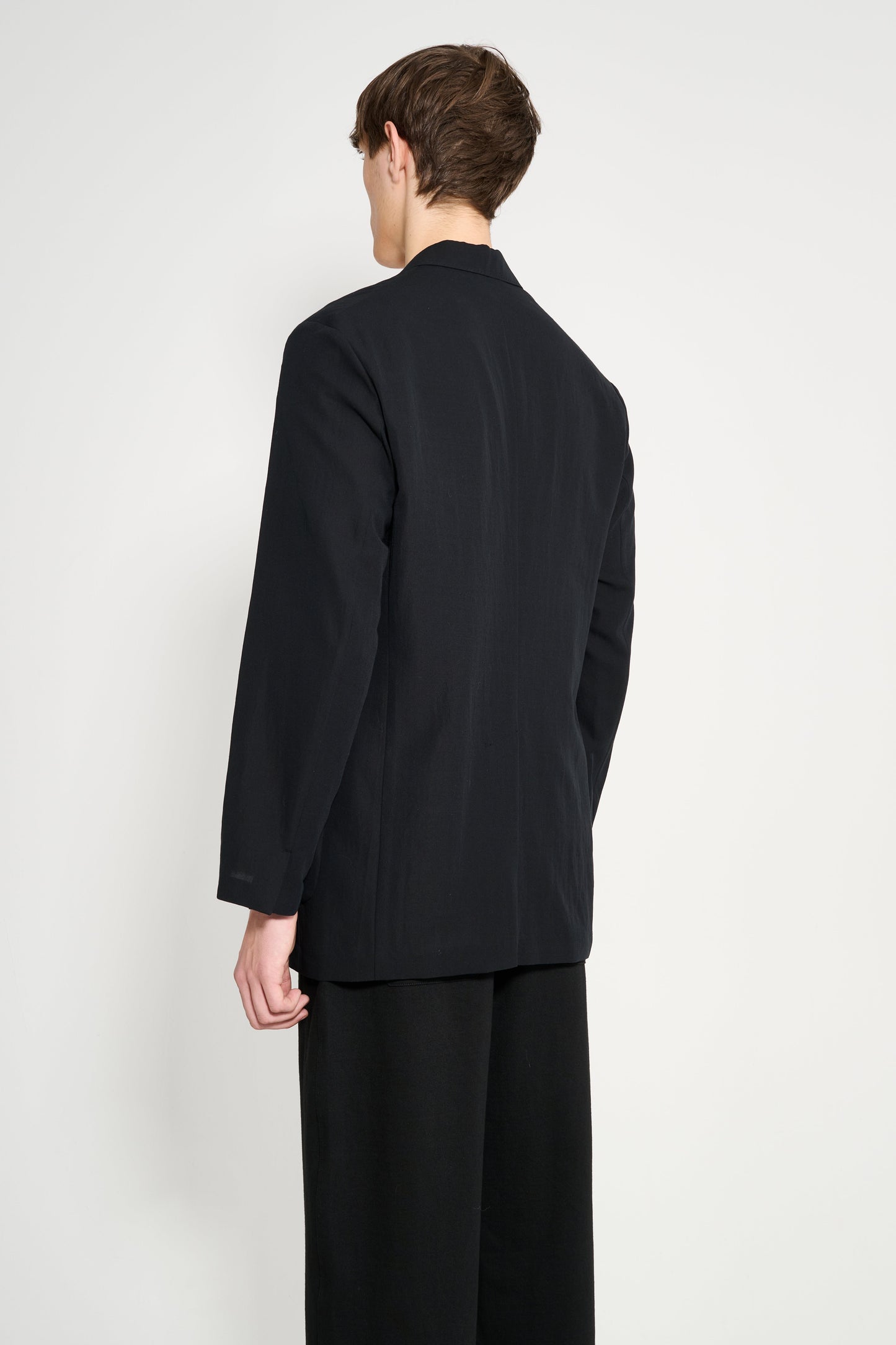 Auralee Light Cotton Wool Viyella Jacket Black