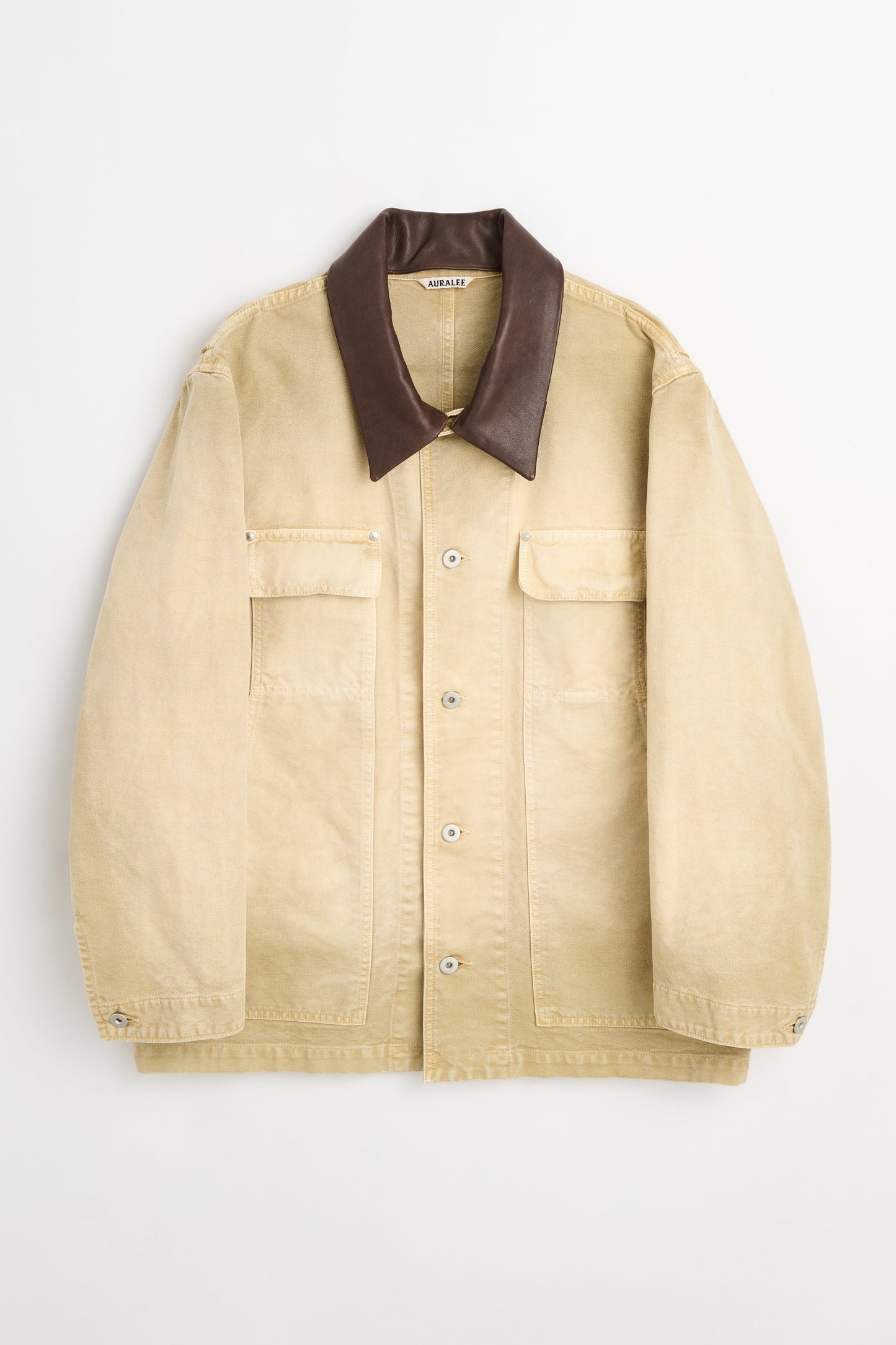 Auralee Organic Cotton Duck Blouson Light Beige