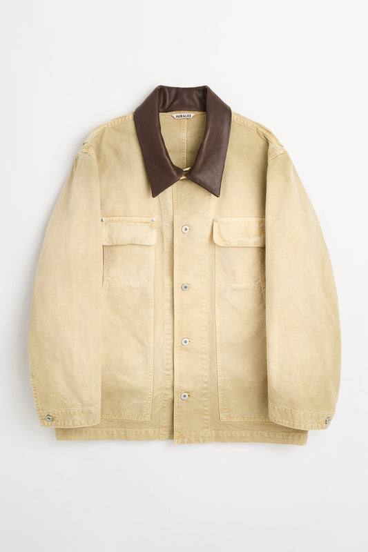 Auralee Organic Cotton Duck Blouson Light Beige