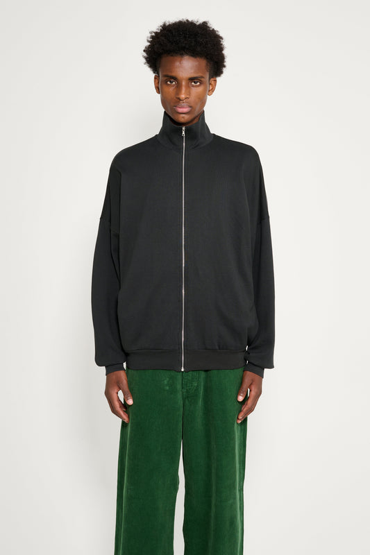 Auralee Super High Gauge Sweat Zip Blouson Ink Black