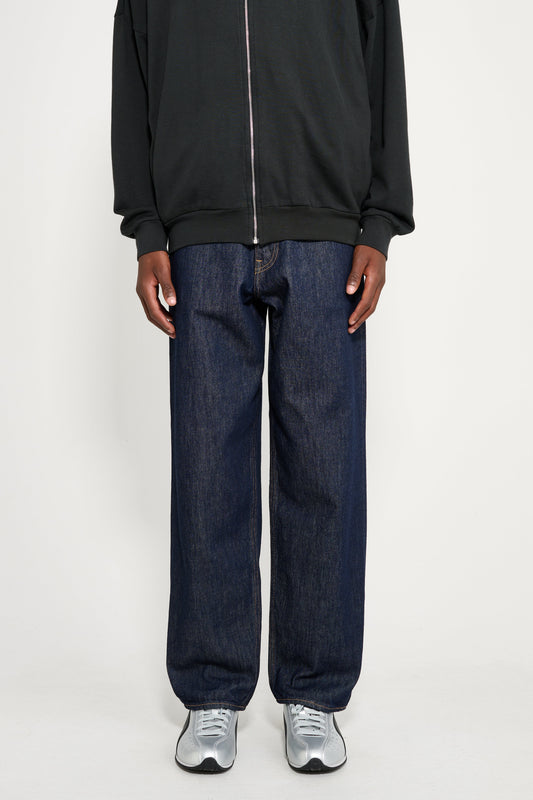 Auralee Hard Twist Denim Wide Pants Indigo