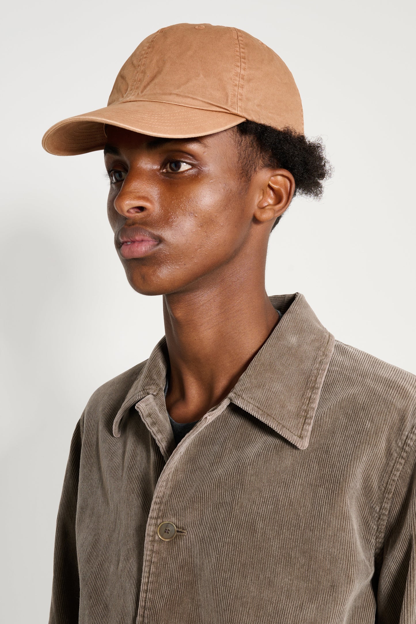 Auralee Product Dyed Finx Chino Cap Made by Kijima Takayuki Light Brown