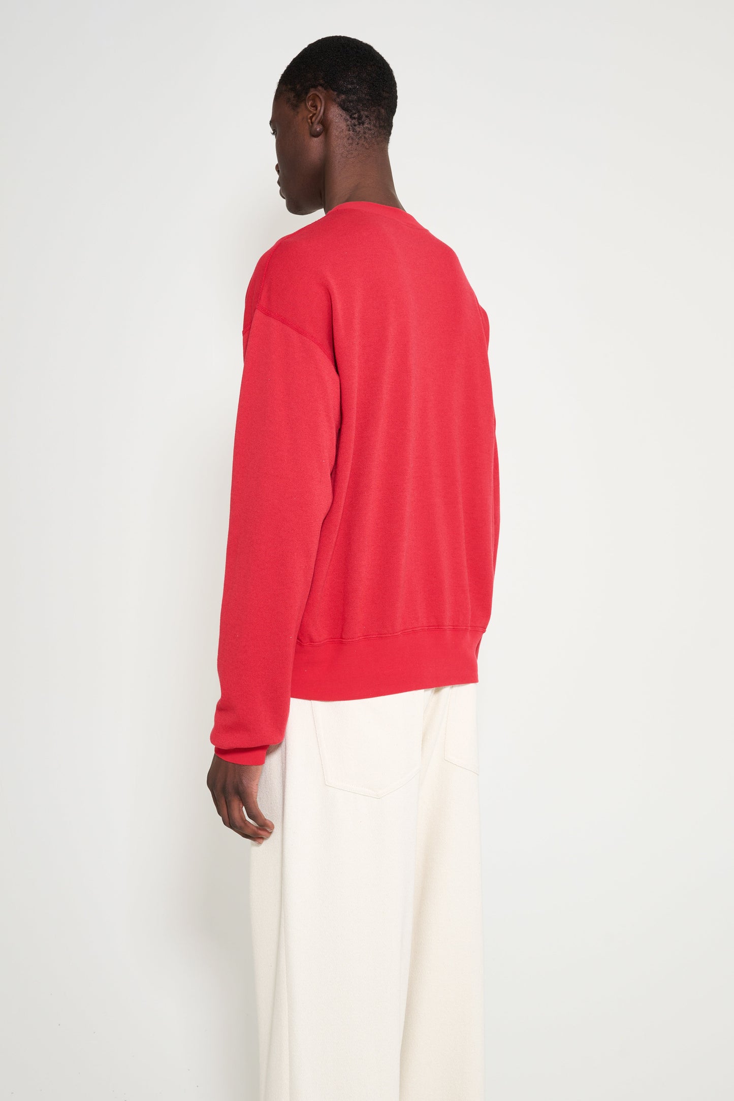 Auralee High Twist Light Sweat P/O Red