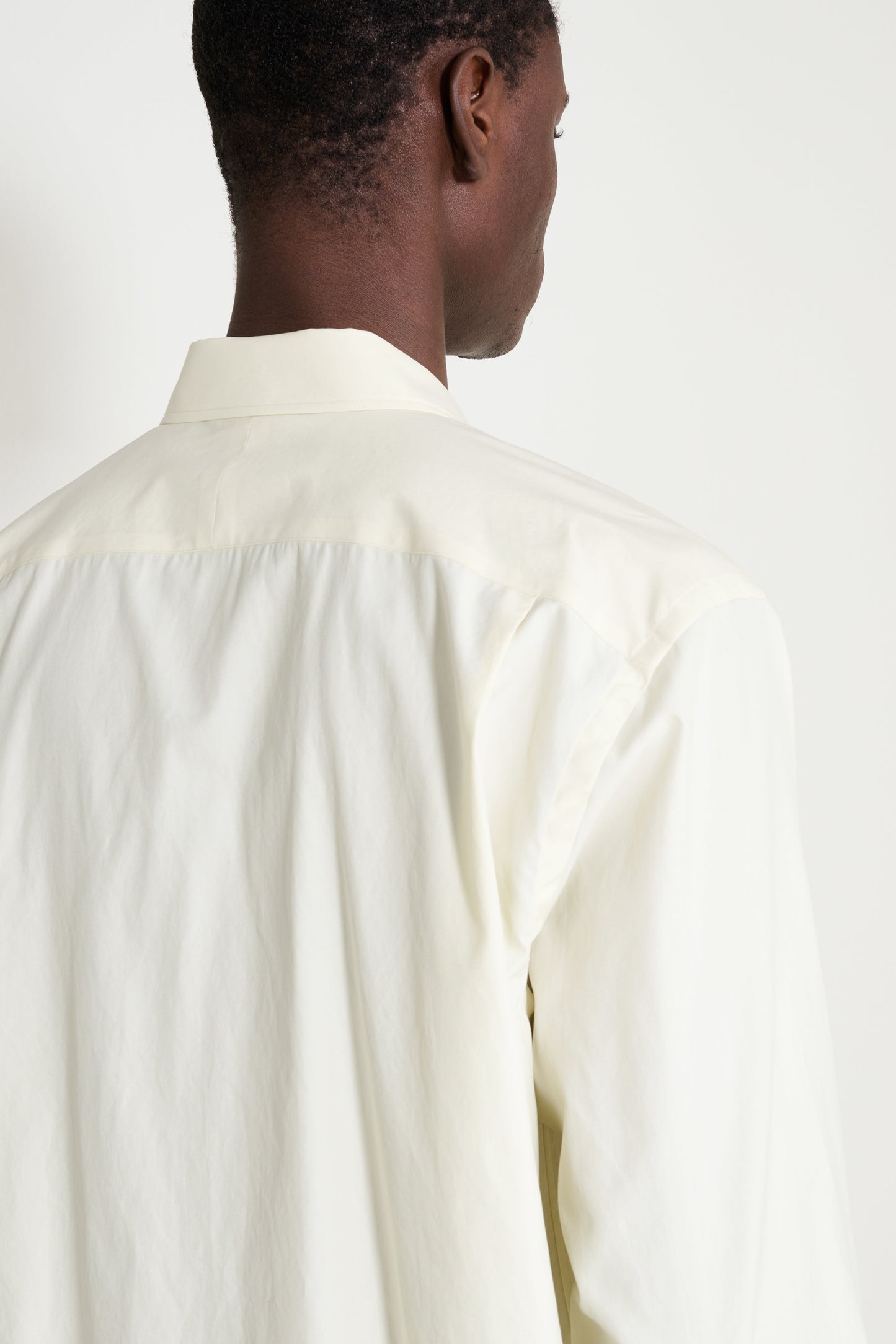 Auralee Washed Finx Twill Shirt Vanilla