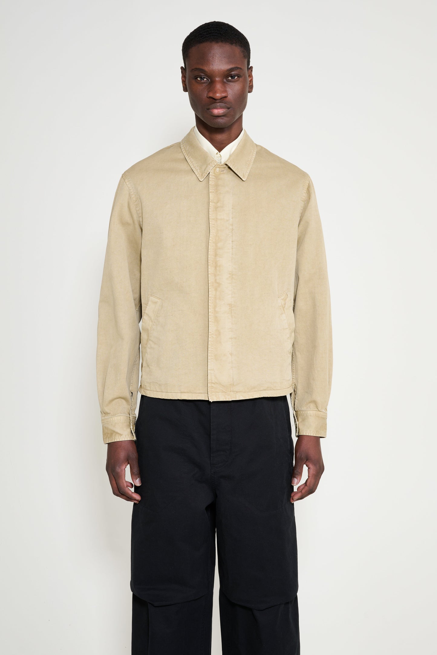 Auralee Garment Dyed Finx Light Chino Jacket Beige