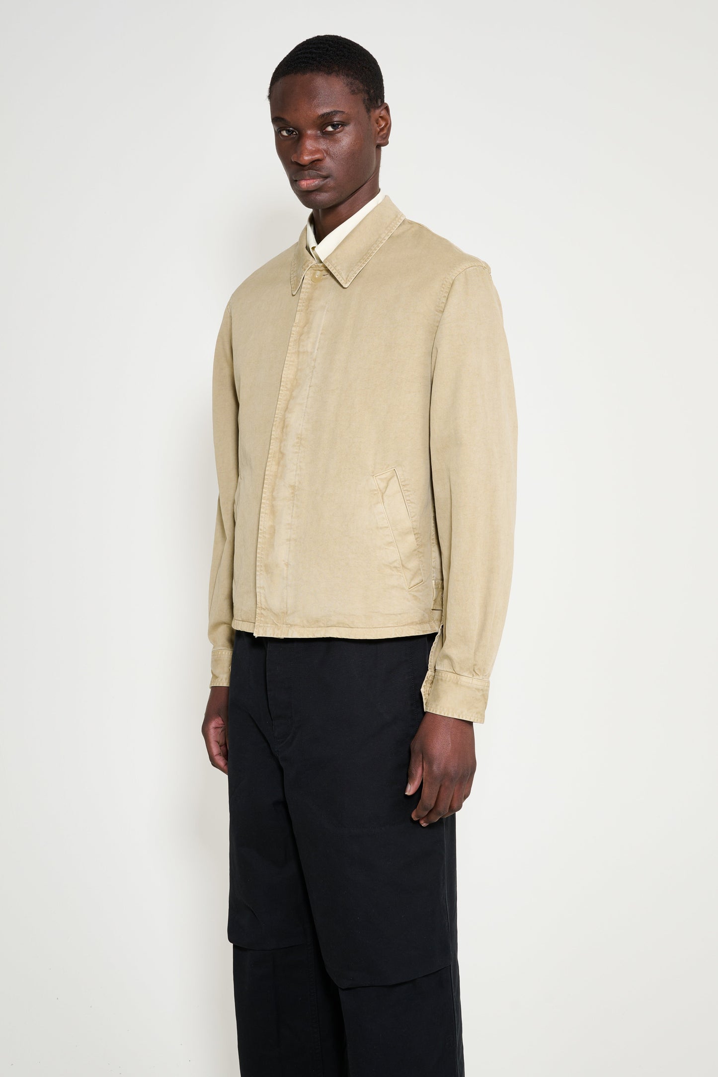 Auralee Garment Dyed Finx Light Chino Jacket Beige