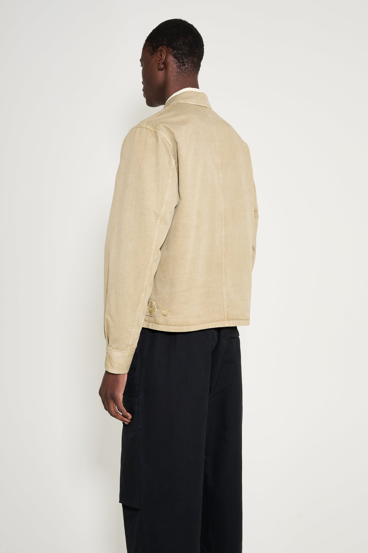 Auralee Garment Dyed Finx Light Chino Jacket Beige