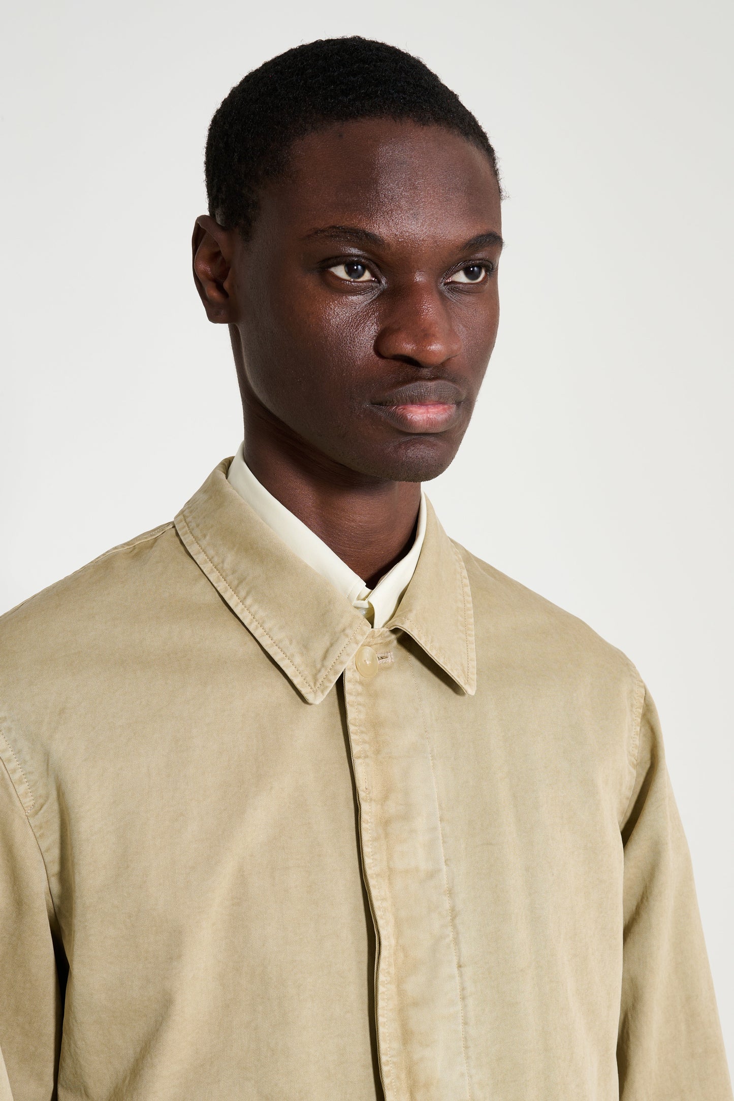 Auralee Garment Dyed Finx Light Chino Jacket Beige