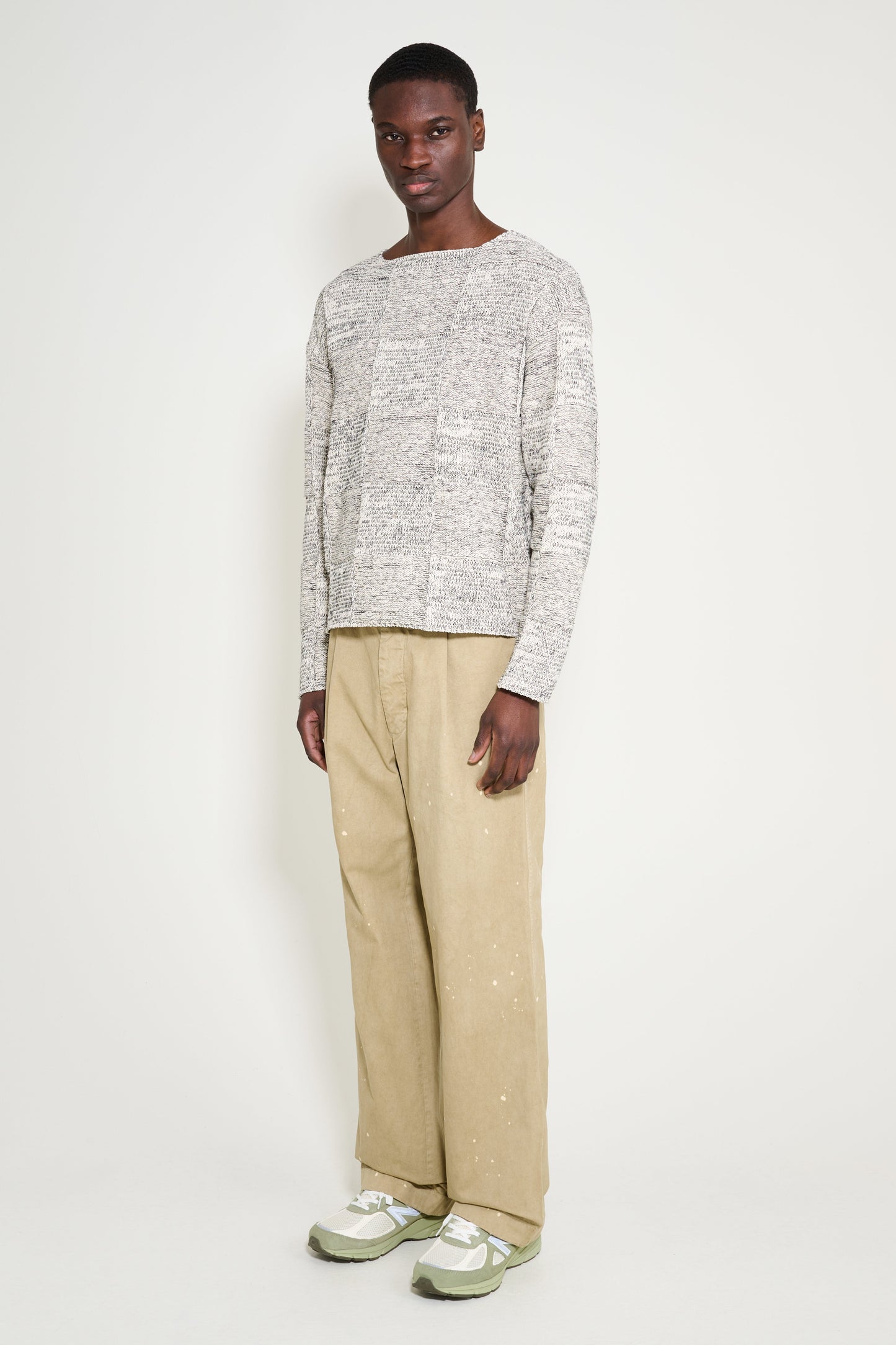 Auralee Garment Dyed Finx Light Chino One-Tuck Wide Pants Beige