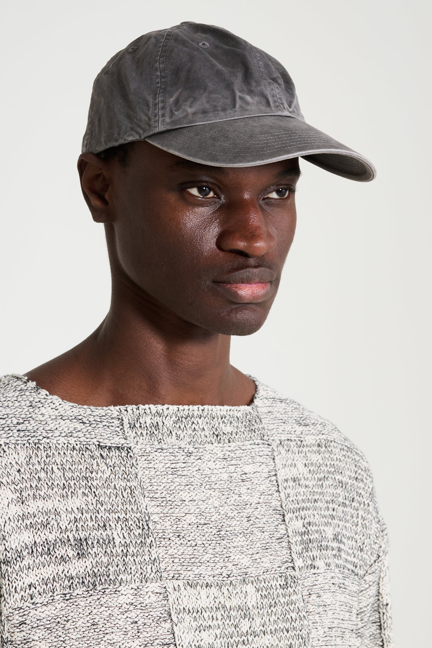 Auralee Garment Dyed Finx Chino Cap Made by Kijima Takayuki Ink Black