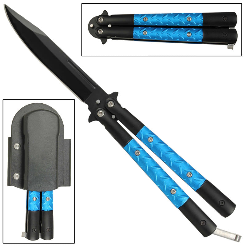 Azure Sky Butterfly Knife - TOPHATTER'S ARMORY DEALS