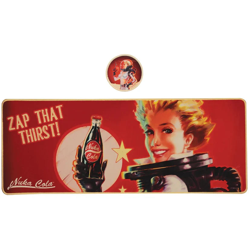 Fallout Nuka-Cola XL Desk Pad and Coaster Set