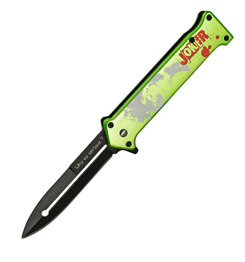 Joker Spring Assist 'Legal Automatic' Knife Green - TOPHATTER'S ARMORY DEALS