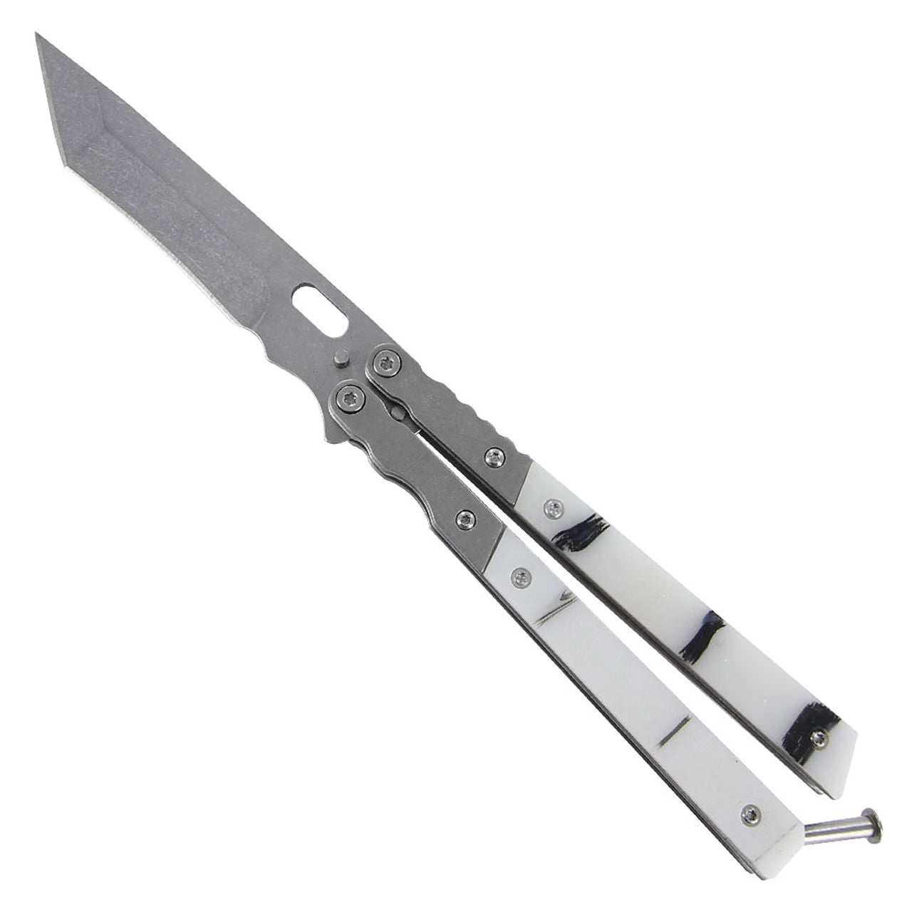 4" Tanto Blade Butterfly Subzero Cyclone Fanning Knife