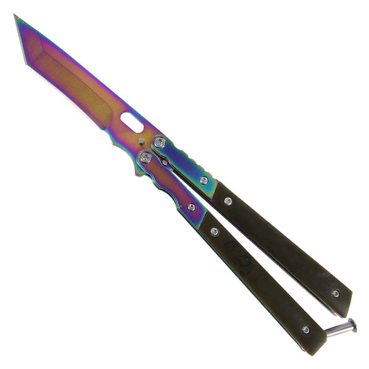 4" Tanto Blade Lightning Strike Titanium Knife
