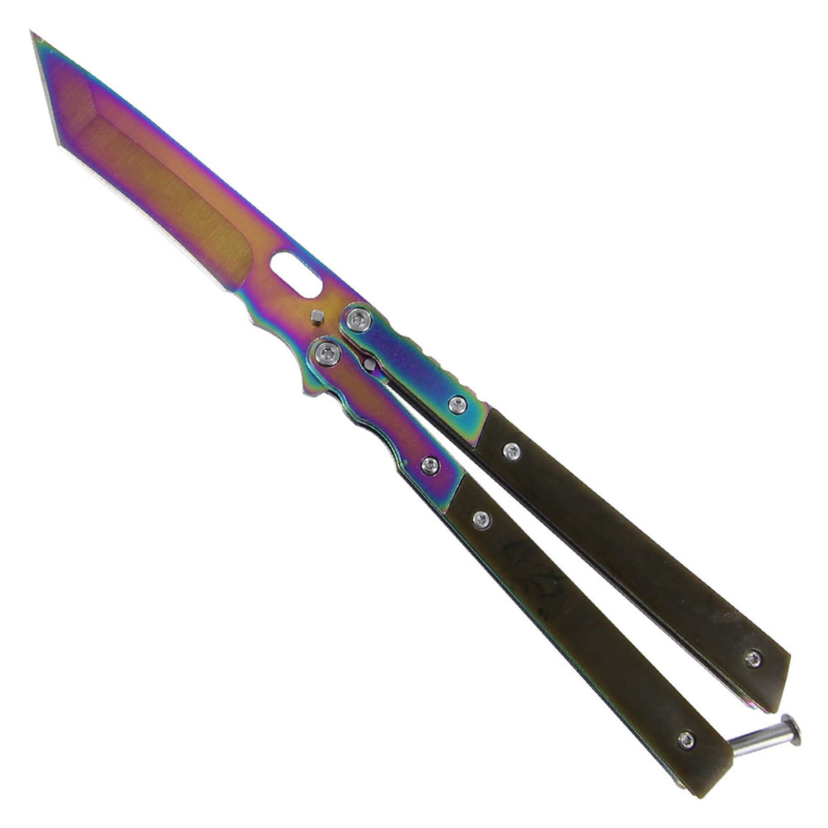 4" Tanto Blade Lightning Strike Titanium Knife - TOPHATTER'S ARMORY DEALS