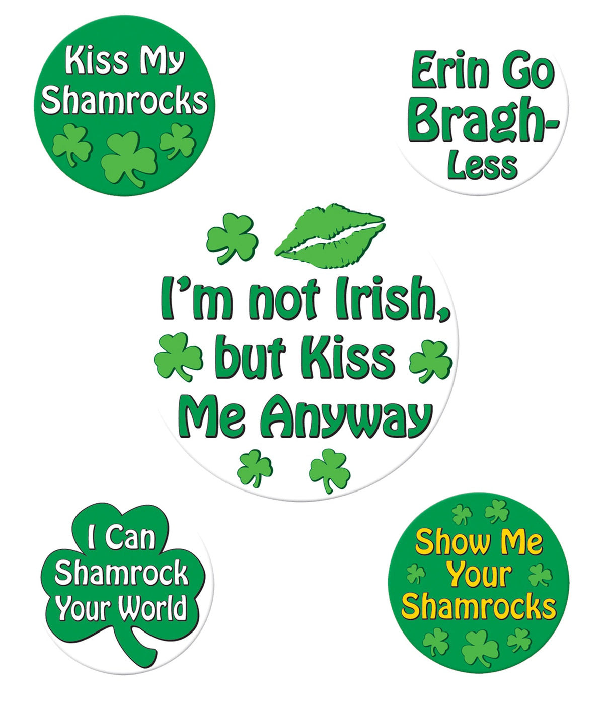 St. Patrick's Funny Party Button