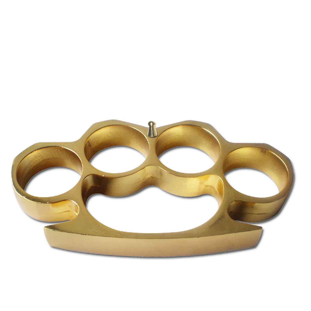 Self Defense Heavy Gold Metal Buckle Knuckles, Paperweight - TOPHATTER'S ARMORY DEALS