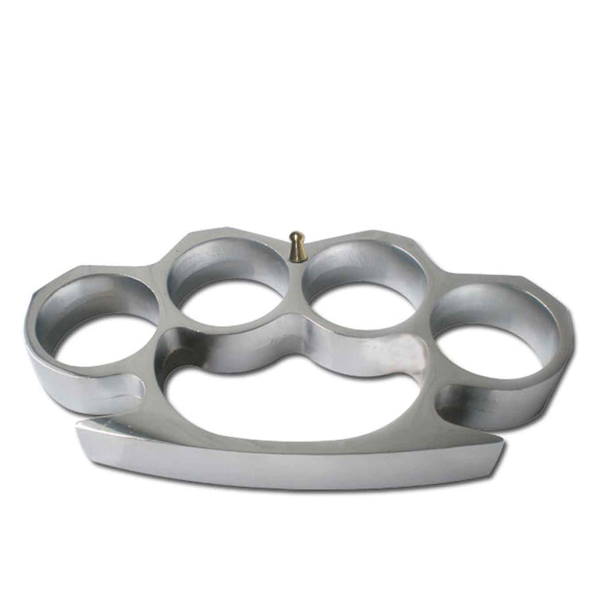 Self Defense Heavy Silver Metal Buckle Knuckles, Paperweight - TOPHATTER'S ARMORY DEALS