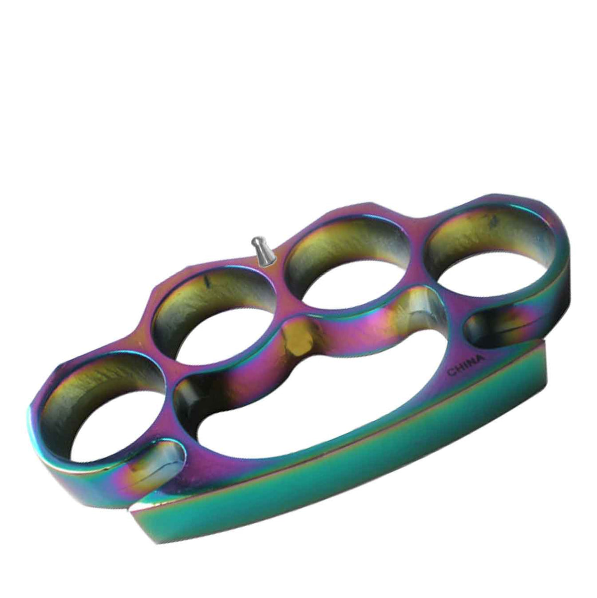 Self Defense Titanium Finish Metal Buckle Knuckles, Paperweight - TOPHATTER'S ARMORY DEALS