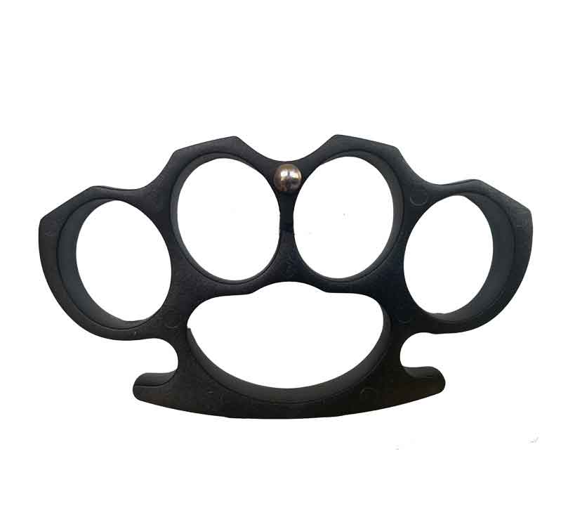 Black Plastic Knuckle Duster