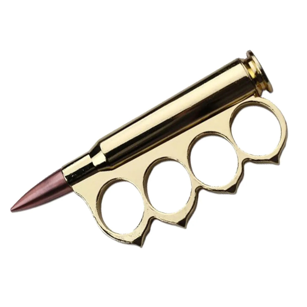 Long Range Rifle Cartridge Gold Metal Knuckle - TOPHATTER'S ARMORY DEALS