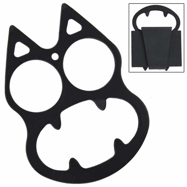 Black Stiletto Cat Face Evil Mini Knuckle