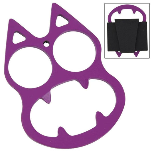 Purplicious Cat Face Evil Mini Knuckle
