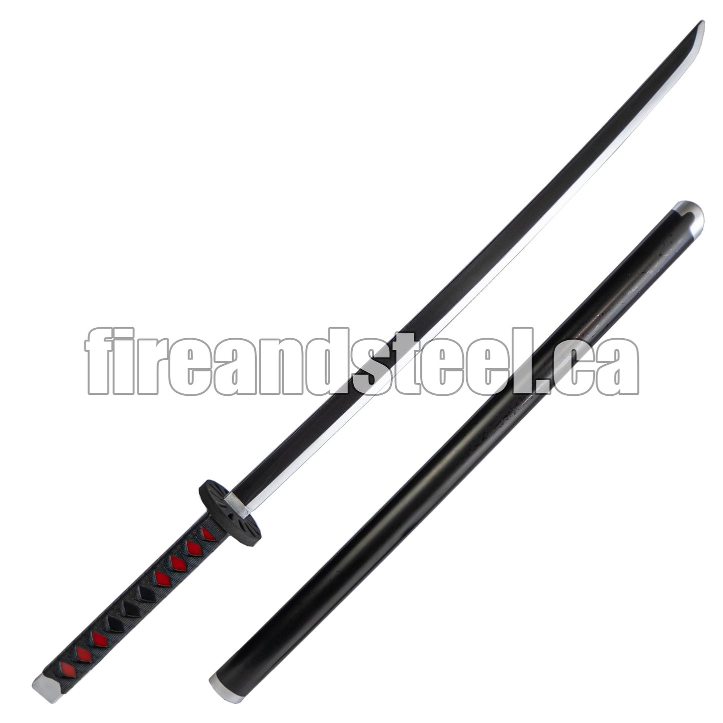 Tanjiro Kamado's Black Nichirin Katana with Sheath (High Density Foam)